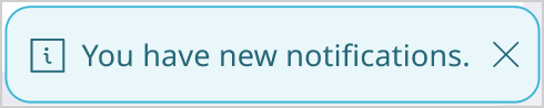New notification message